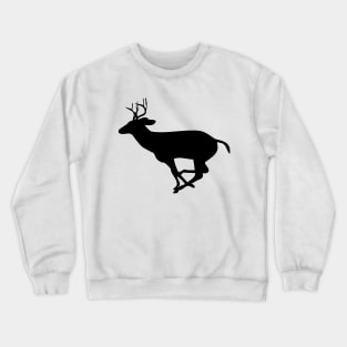 Deer Hunter - Deer running  silhouette Crewneck Sweatshirt